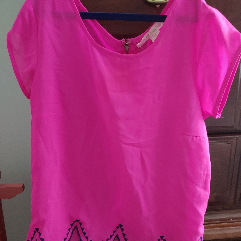 Hot pink blouse